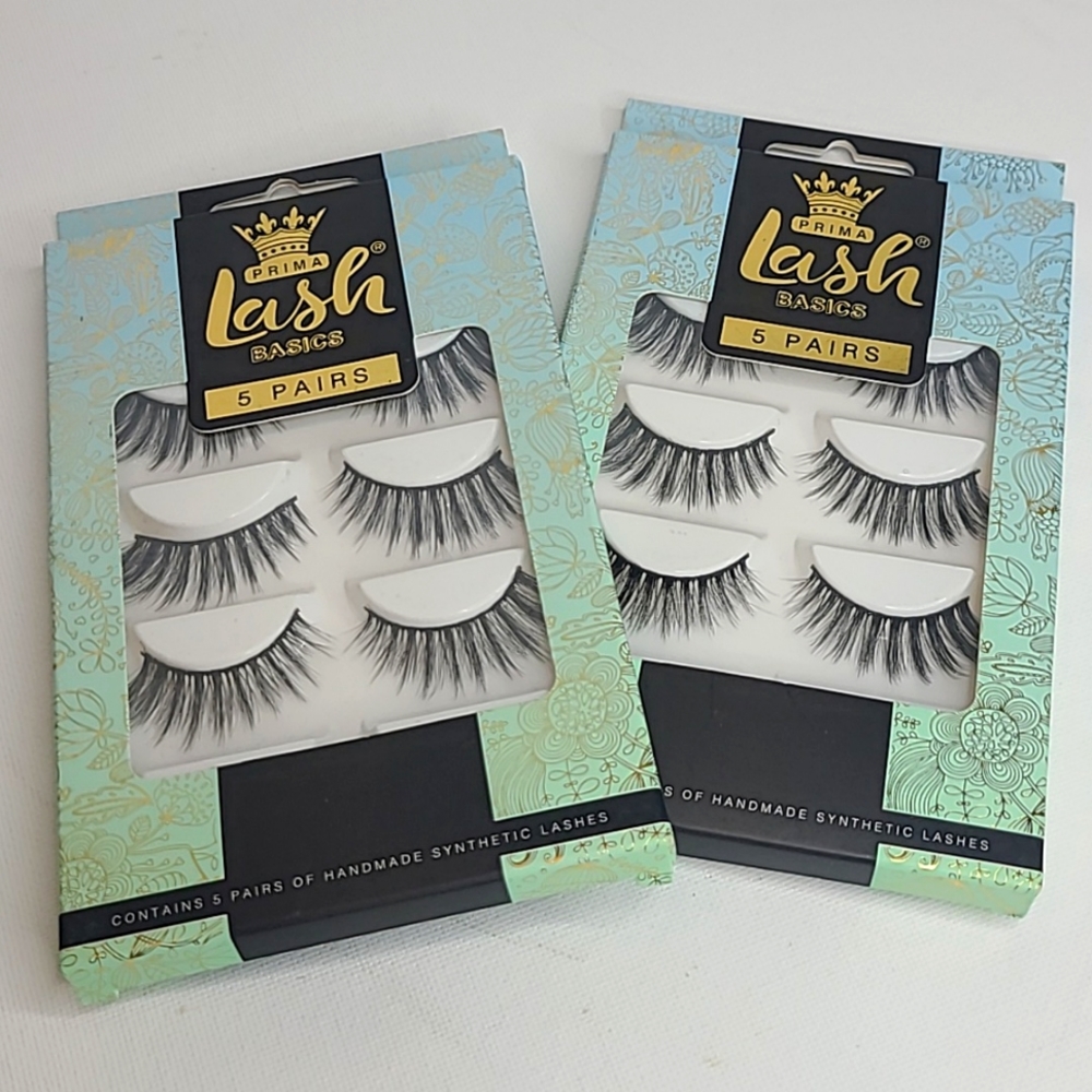 - 2 packs of Basics Lashes contains  5,handmade synthetic hair lashes